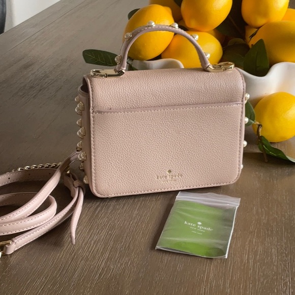 Kate Spade top handle pearl embellished hand bag - Picture 7 of 10